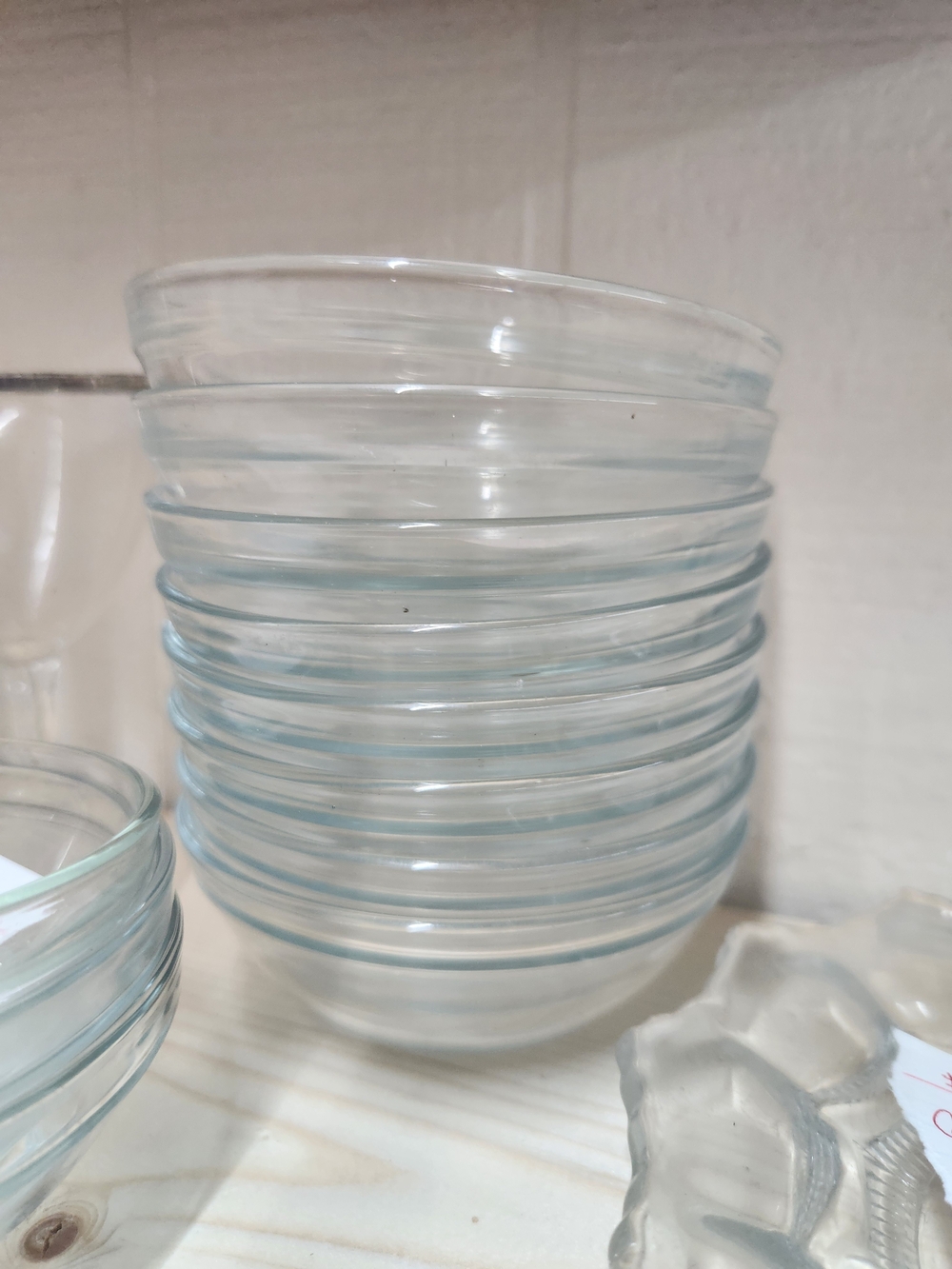 Set Of 8 Clear Prep Bowls